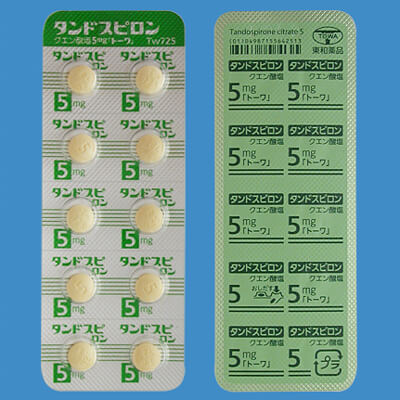 Tandospirone枸橼酸坦度螺酮5mg【東和】:100片