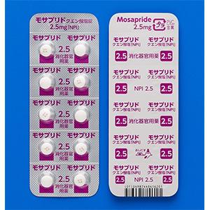 Mosapride citrate枸橼酸莫沙必利片2.5mg「NPI」:100片(10×10)