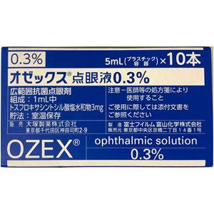 Ozex甲苯磺酸妥舒沙星滴眼液0.3%:5ml×10支