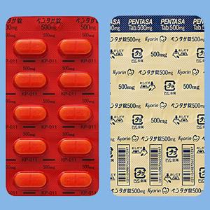 Pentasa美沙拉嗪片500mg:50片