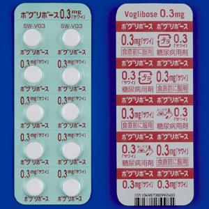 Voglibose伏格列波糖片0.3mg「沢井」:100片
