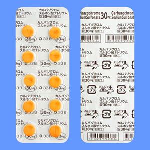Carbazochrome卡络磺钠片30mg「日医工」:100粒