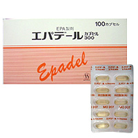 Epadel二十碳五烯酸乙酯胶囊300:100粒