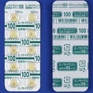 Minocycline盐酸米诺环素片100mg「沢井」:100片