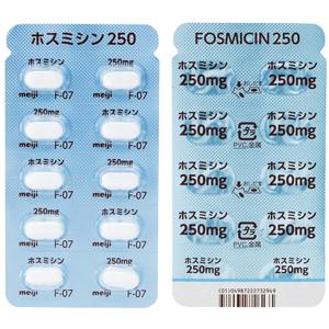 Fosmicin 磷霉素钙250:100片