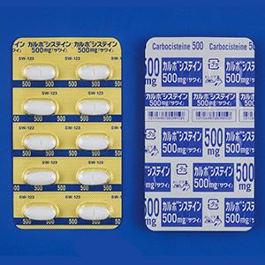 Carbocisteine L-半胱氨酸片500mg「沢井」:100片