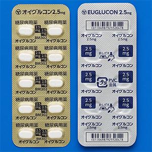 Euglucon格列本脲片2.5mg:100片