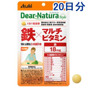 朝日Asahi Dear-natura 铁+多种维生素:20粒