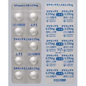 Mirapex-LA盐酸普拉克索0.375mg:100粒