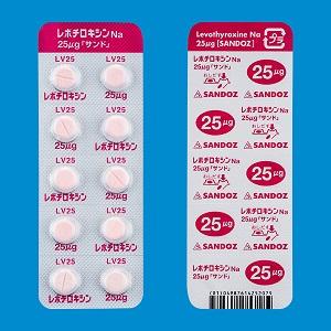 Levithyroxine Na左甲状腺素钠片25μg「SANDO」