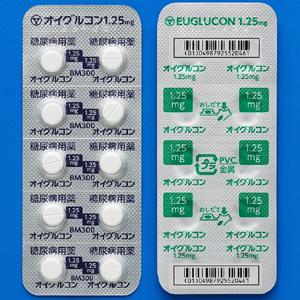 Euglucon格列本脲片1.25mg:100片