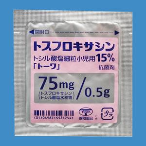 Tosufloxacin甲苯磺酸妥舒沙星细粒儿童用15%「東和」:0.5g×50包