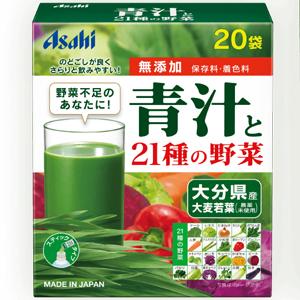 朝日Asahi 100%大麦若叶青汁21种蔬菜纤维:20袋
