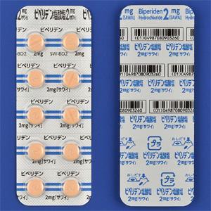 Biperiden Hydrochloride盐酸比哌立登片2mg「沢井」:100粒