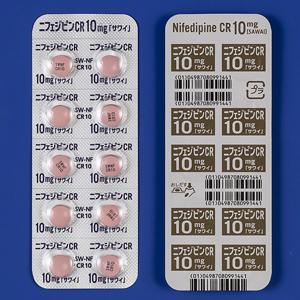 Nifedipine CR硝苯地平缓释片10mg「沢井」:100片