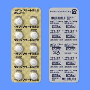 Bezafibrate苯扎贝特缓释片200mg「NIG」:50片(10片×5)