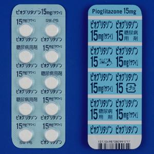 Pioglitazone吡格列酮片15mg「沢井」(2型):100片