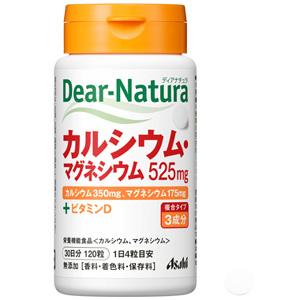 朝日Asahi Dear-Natura钙+镁+维生素D:120粒
