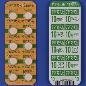 Pravastatin普伐他汀钠片10mg「沢井」:100片