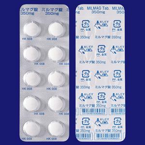 Milmag氢氧化镁片350mg:100片