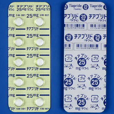 Tiapride硫必利片25mg「沢井」:100片
