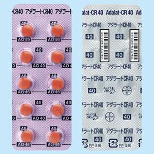 Adalat硝苯地平缓释片CR40mg:100片