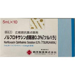 Norfloxacin诺氟沙星滴眼液0.3%「鶴原」:5ml×10支