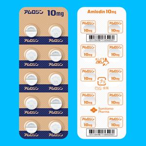 Amlodin氨氯地平片10mg:100片