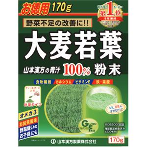 山本汉方 大麦若葉 粉末100% 计量型:170g