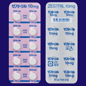 Zestril赖诺普利水合物10:100粒