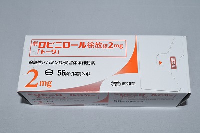 ロピニロール徐放錠２ｍｇ 罗匹尼罗缓释片 2mg 帕金森 不宁腿综合征 肢体震颤