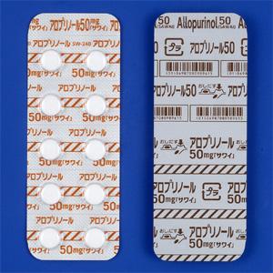 Allopurinol别嘌醇片50mg「沢井」:100片