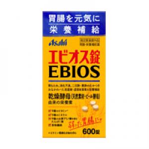 朝日 EBIOS爱表斯锭天然啤酒酵母片:600粒【指定医薬部外品】