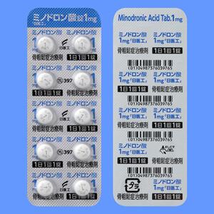 Minodronic米诺膦酸片1mg「日医工」:100片