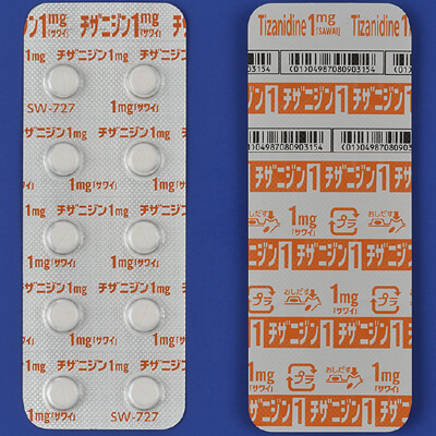 Tizanidine替扎尼定片1mg「沢井」 100片(PTP10片×10)