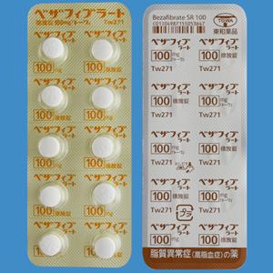 Bezafibrate苯扎贝特缓释片100mg「東和」:100片