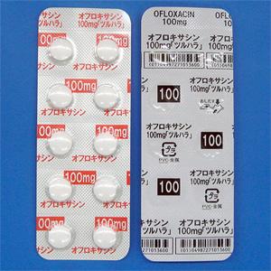 Ofloxacin氧氟沙星片100mg「鶴原」:100粒