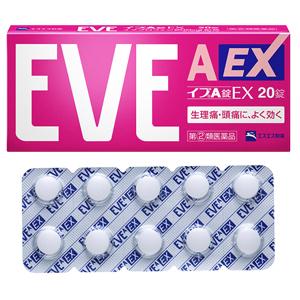 日本白兔 EVE EX头痛生理痛快速镇痛片:20片【2類】eve