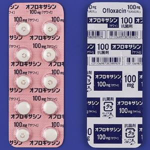 Ofloxacin氧氟沙星片100mg「沢井」:100片