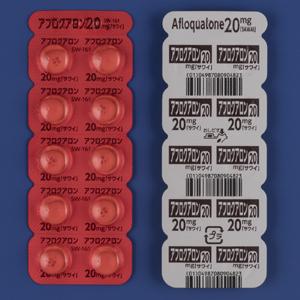 Afloqualone氟喹酮片20mg「沢井」:100片