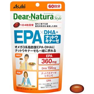 朝日Asahi Dear-Natura欧米茄3系脂肪酸EPA+DHA纳豆激酶:240粒
